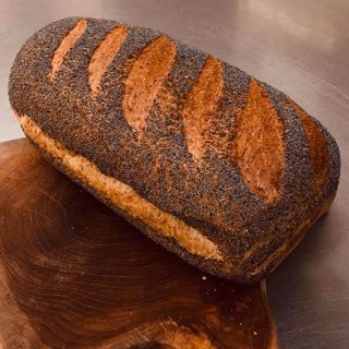 Afbeelding van Bruin vloer maanzaad tarwe brood